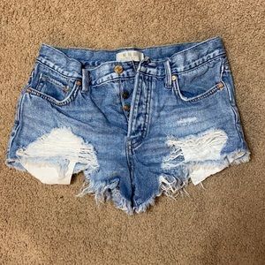 Free people jean shorts